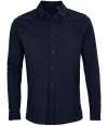 03777 Basile NEOBLU Basile Organic Cotton Long Sleeve Piqué Shirt night blue colour image
